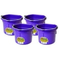 thumbnail image 1 of Little Giant 2 Gallon All Purpose Flat Back Plastic Bucket, Purple, (4 Pk), 1 of 8