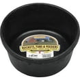 Little Giant 2 Quart Rubber Feed Pan For Dogs, Rabbits and Small