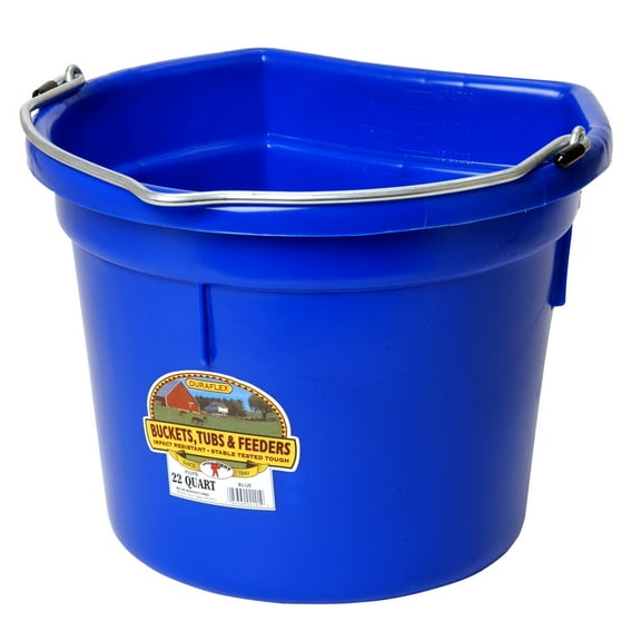 PAIL FLAT-BACK 22QT BLUE(Pack of 1)