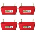 thumbnail image 1 of Little Giant 4.5 Quart Heavy Duty Feed Trough Bucket Fence Feeder, Red (4 Pack), 1 of 6