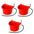 thumbnail image 1 of Little Giant 4 Gal Auto Float Controlled Waterer Livestock Trough, Red (3 Pack), 1 of 7