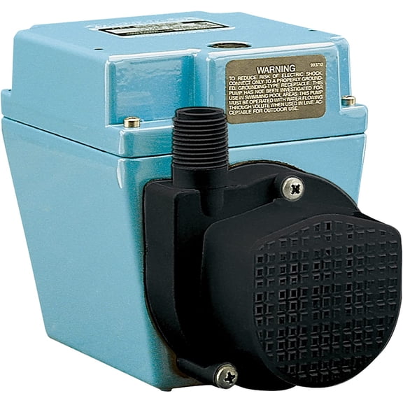 Little Giant 503203 115V 3E-12NR Small Submersible Pump - Dual Purpose - 670 GPH at 1 ft.