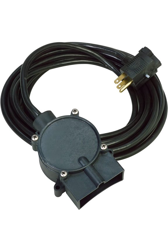 RS-5 115-Volt Piggyback Diaphragm Pump-down Switch for Sump or Utility Pumps, 10-Ft. Cord, Black, 599008