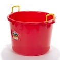 thumbnail image 1 of Little Giant 70 Quart Durable Plastic Utility Muck Tub with Handles, Red, 1 of 10