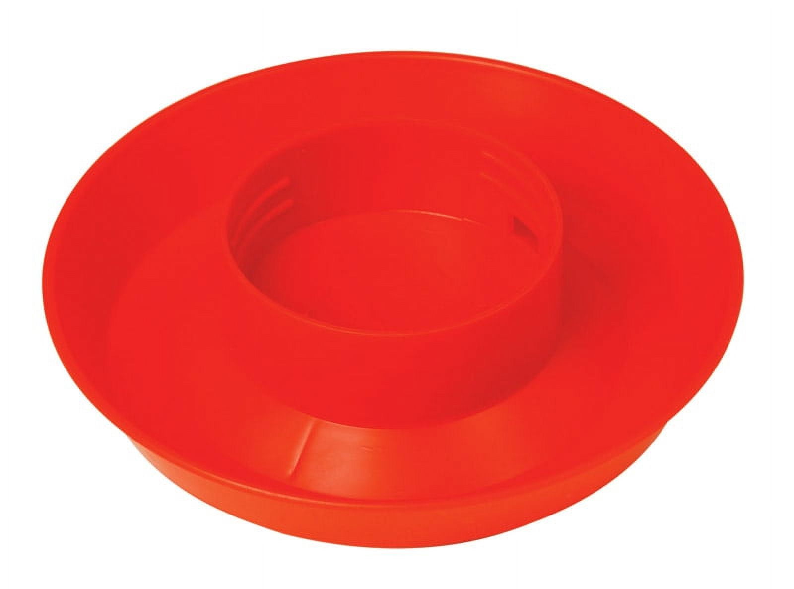 Little Giant 740 Plastic Screw-On Poultry Red Color Waterer Base for 1 ...