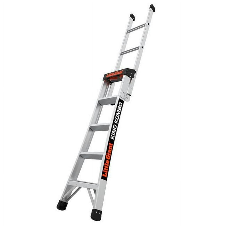 Little Giant King Kombo 8 ft. H Aluminum Telescoping Extension Ladder Type IA 300 lb. capacity Little Giant King Kombo 8 ft. H Aluminum Telescoping Extension Ladder Type IA 300 lb. capacity
