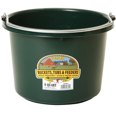 Little Giant 8Qt Plastic Bucket Green Green 8 qt