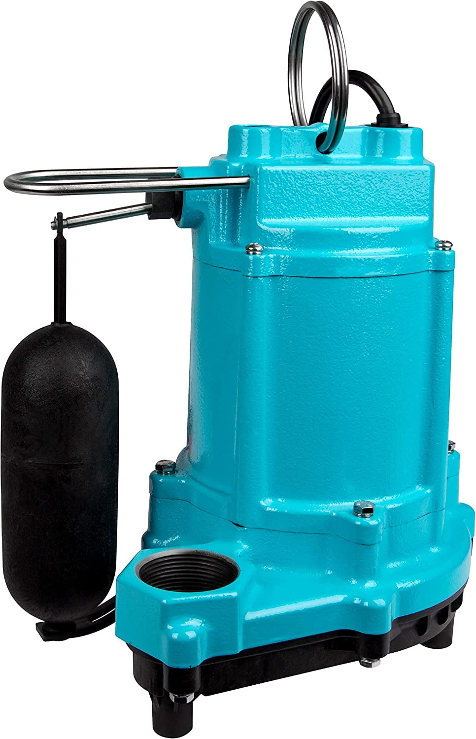 Blue Cast Iron 1/3 HP Submersible Effluent Pump with Float Switch