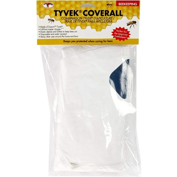 Little Giant Beekeeping Tyvek Coveralls, Medium Size