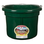 Miller Mfg Co Inc Flat Back Plastic Bucket- Green 8 Quart - P8FBGREEN