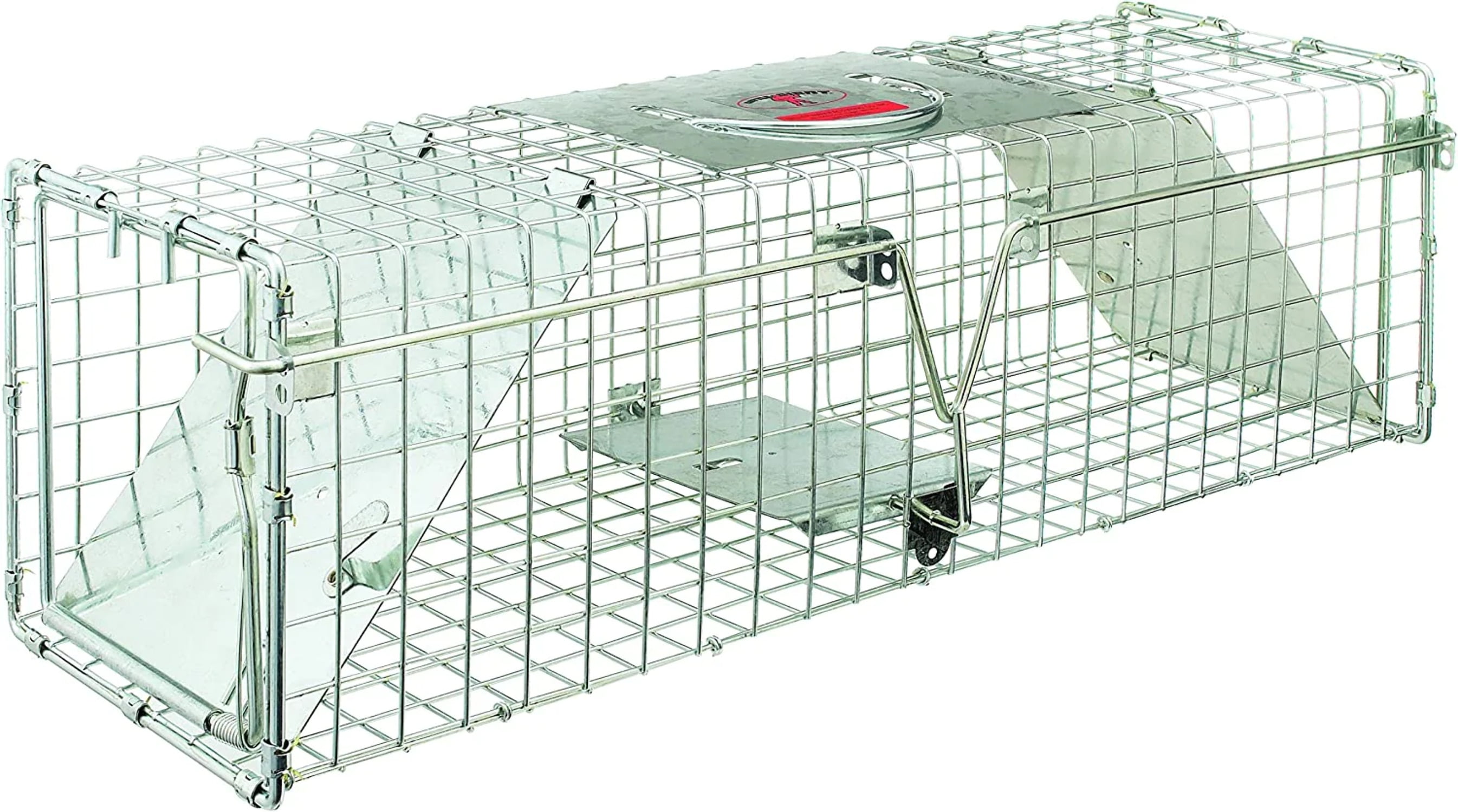 Little Giant® Single Door Live Trap | Racoon Trap | Live Animal Trap |  Catches Without Injury | Galvanized Steel Mesh | 18.75 x 6.75 x 6.5 in