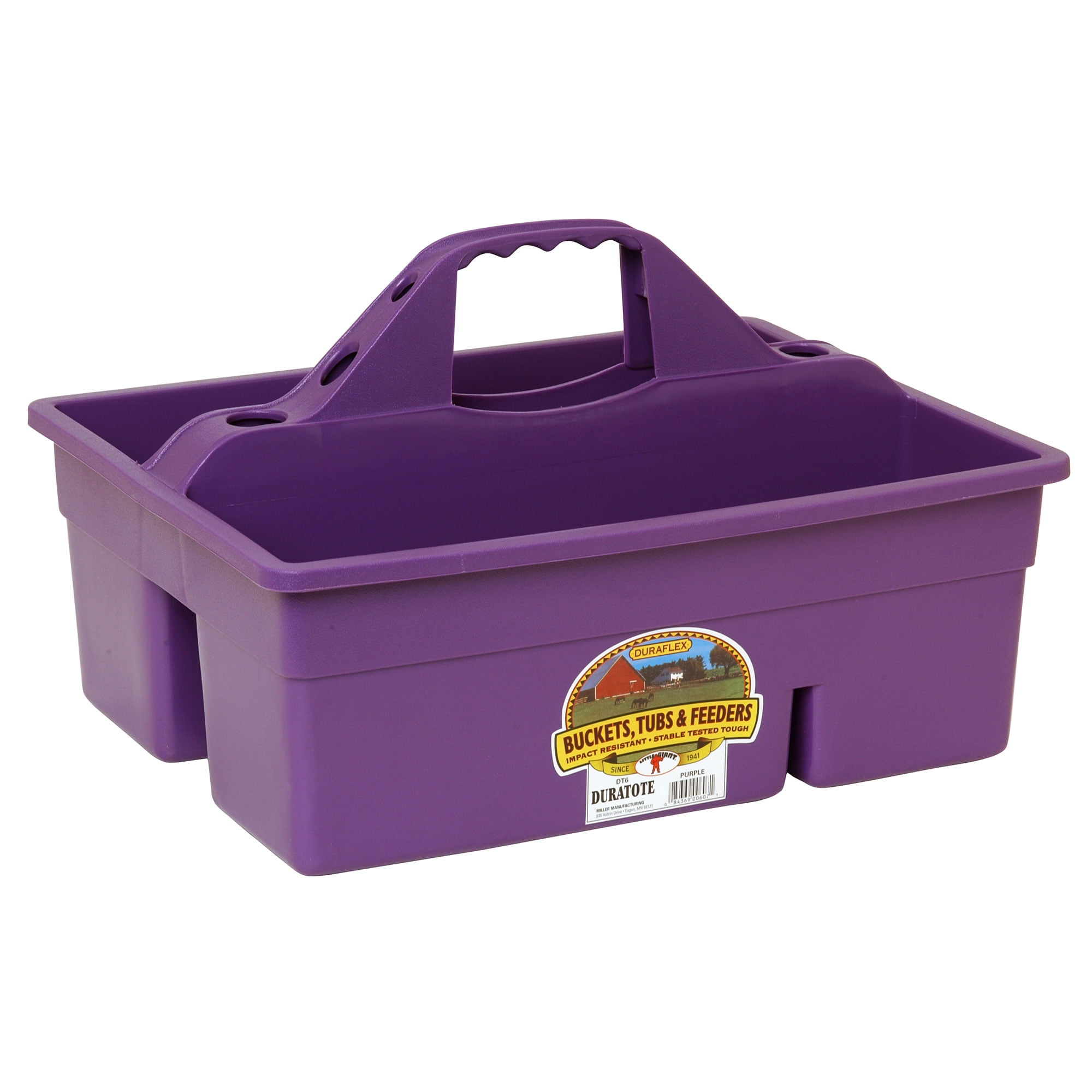 Little Giant DuraTote Box Organizer w 2 Compartment Grip Handle Purple Walmart