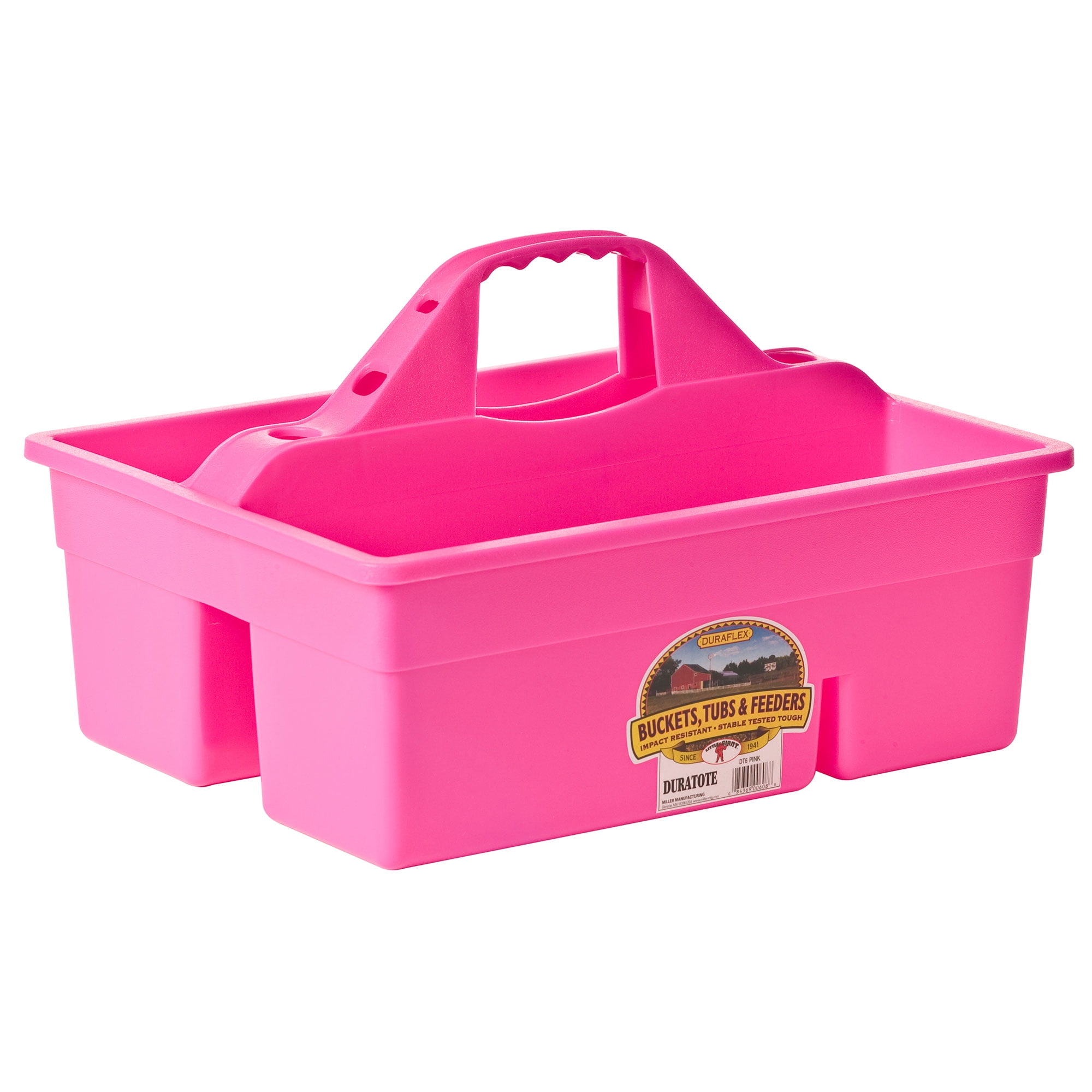 Little Giant DuraTote Box Organizer with 2 Compartment & Grip Handle, Pink - Walmart.com