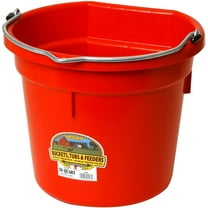 Little Giant 20Qt Flatback Plastic Bucket Red