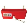thumbnail image 1 of Little Giant FF16RED 9 Quart Heavy Duty Feed Trough Bucket Fence Feeder, Red, 1 of 5