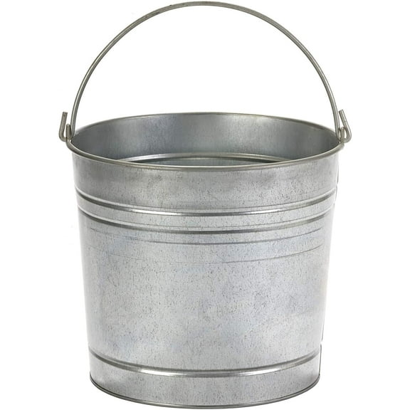 Little Giant Galvanized Dairy Pail (10 Quart) Metal Utility Bucket with Handle for Gardening & Farming (Item No. GP10)