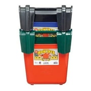 Little Giant 15-Quart Heavy Duty Black Plastic Hook Over Stackable Feeder Bin