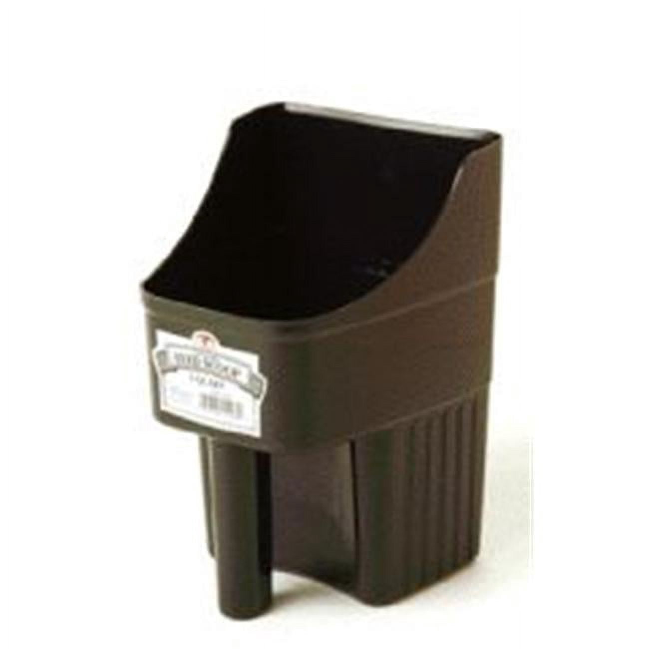 Little Giant 3-Quart Plastic Feed Scoop - Enclosed Design, Measure Marks, Heavy Duty, Stackable, Yellow - View #10