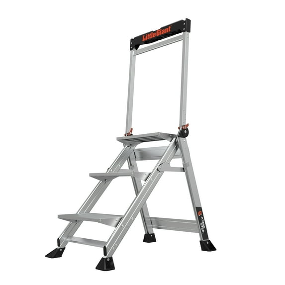 Little Giant Jumbo Step, Model 3 step, 375 lbs capacity rated, aluminum stepstool