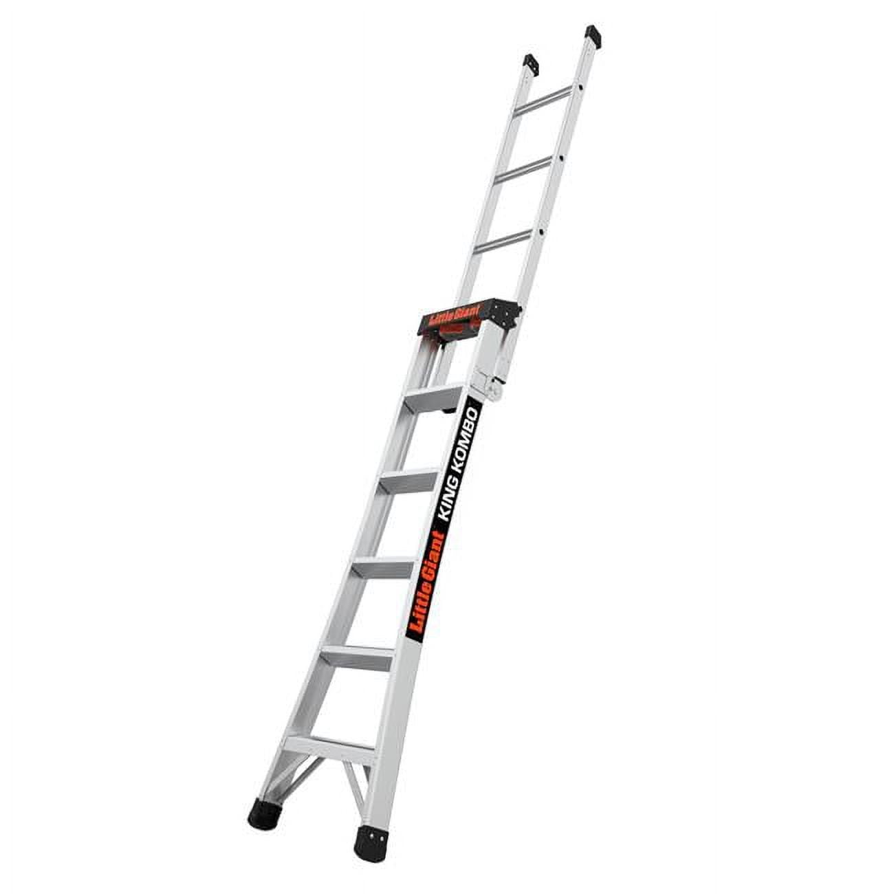 Little Giant King Kombo 10 ft. H Aluminum Telescoping Extension Ladder Type IA 300 lb. capacity Little Giant King Kombo 10 ft. H Aluminum Telescoping Extension Ladder Type IA 300 lb. capacity