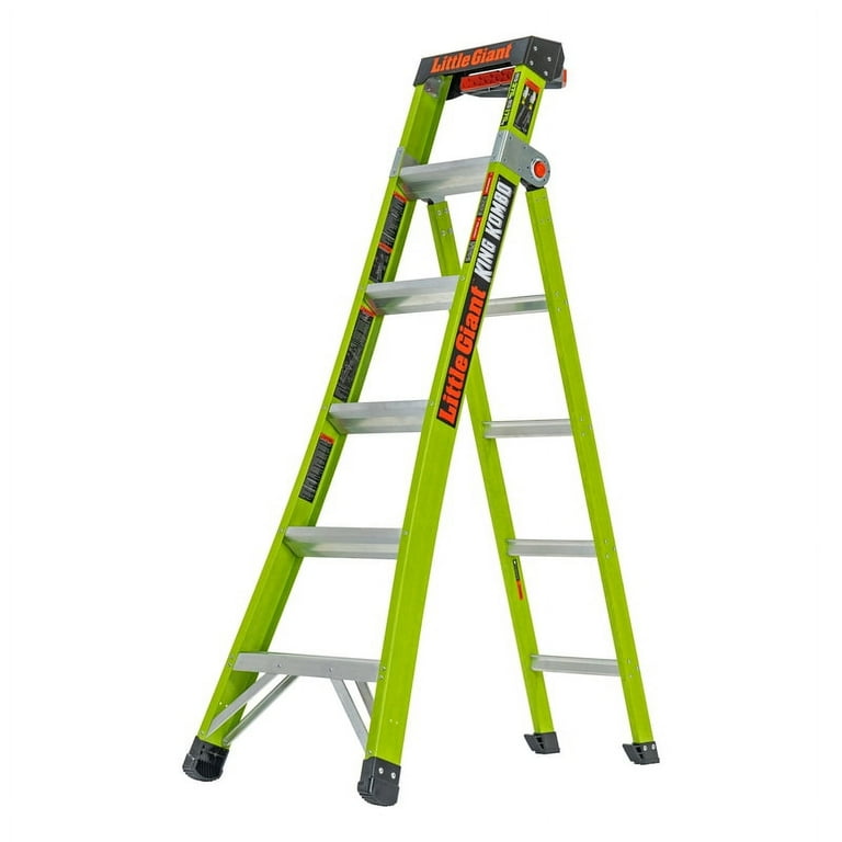 Little Giant King Kombo 10 ft. H Aluminum Telescoping Extension Ladder Type IA 300 lb. capacity Little Giant King Kombo 10 ft. H Aluminum Telescoping Extension Ladder Type IA 300 lb. capacity