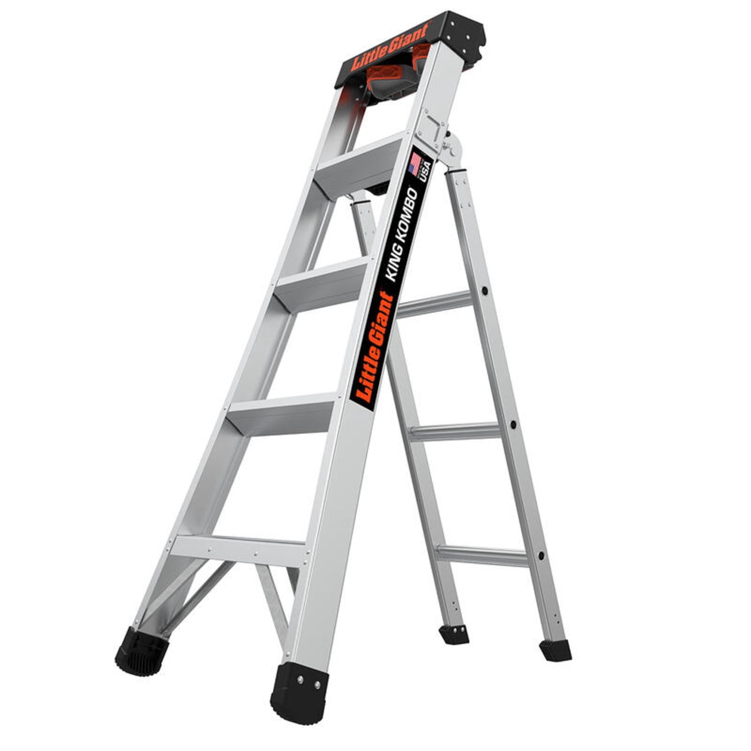 Little Giant King Kombo, 5 ft Aluminum Combination Ladder, 14905-001