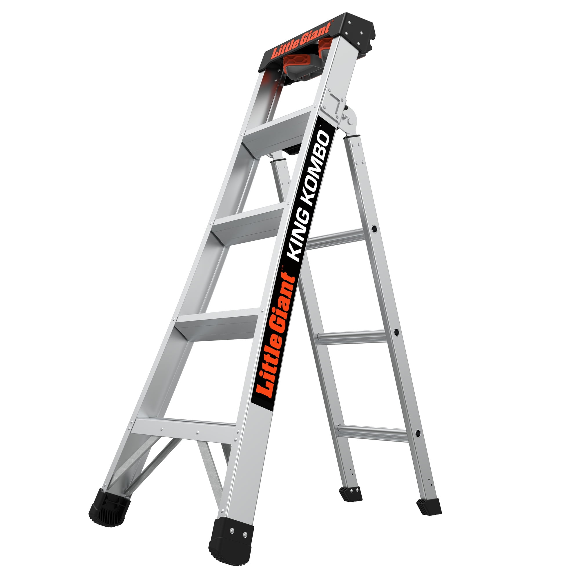 LITTLE GIANT LADDER SYSTEMS Little Giant King Kombo 5'-8' Aluminum 3-in-1 Combo Ladder, Type 1A - 300 lbs. Rated, 11 ft. 4 in. Reach