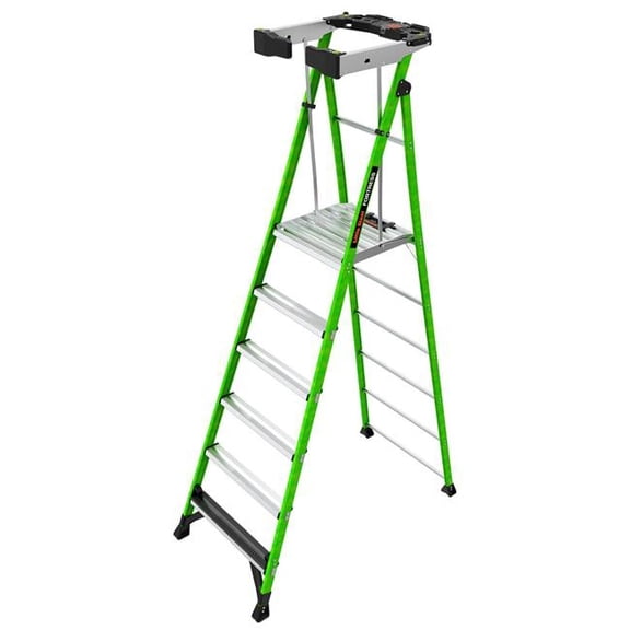 Little Giant Ladder Systems Fortress Fiberglass Ladders, High Viz Green