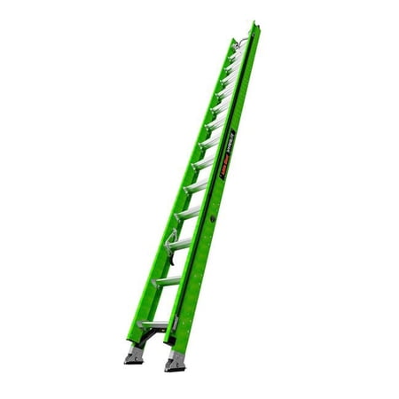 Little Giant Ladders B3145032 Hyperlite Extension Ladder with Cable Hooks & V-Rung - 28 ft. Type IAA - 375 lbs