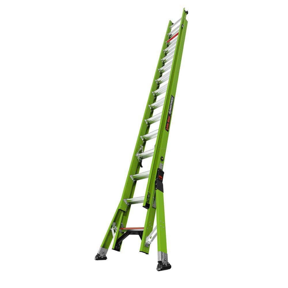 Little Giant Safety Hyperlite Sumostance 28 Ft Type Iaa Fiberglass Extension Ladder