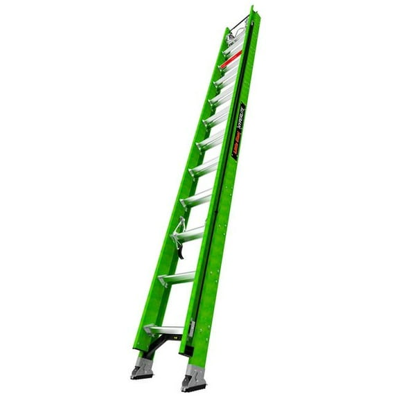 Little Giant Ladders B3145107 Hyperlite Extension Ladder - Fiberglass - 24 ft. Type IA - Green - 300 lbs