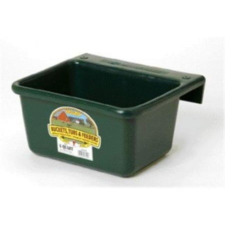Little Giant MF6GREEN Mini Feeder, Tough, Duraflex Plastic, 6 Quart