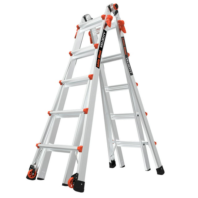 Little Giant Model 22 Aluminum Multi-Use Ladder, Type 1A - 300 lbs. Rated