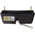 thumbnail image 1 of Little Giant Plastic Fence Feeder with Clips (Black) Heavy Duty Mountable Feed Trough Bucket for Livestock & Pets (9 Quart) (Item No. FF16BLACK), 1 of 4