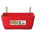 thumbnail image 1 of Little Giant Plastic Fence Feeder with Clips (Red) Heavy Duty Mountable Feed Trough Bucket for Livestock & Pets (4.5 Quart) (Item No. FF11RED), 1 of 3