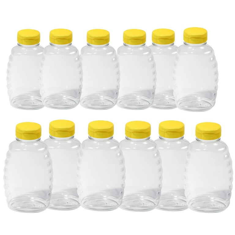Customized Clear Plastic Squeeze Bottles Reusable Small Honey Jugs 110ml