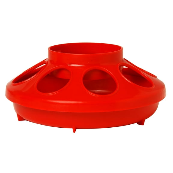 Miller Manufacturing 806RED 1-Quart Baby Chick Feeder, Red (Discontinued by Manufacturer)