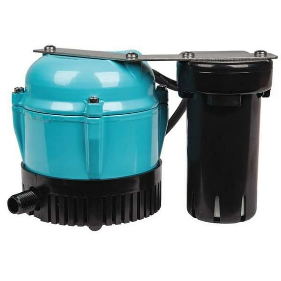 Little Giant 120V Compact Submersible 1/150 HP Condensate Pump, 1.1 Amps, 4.3 psi - 1-ABS