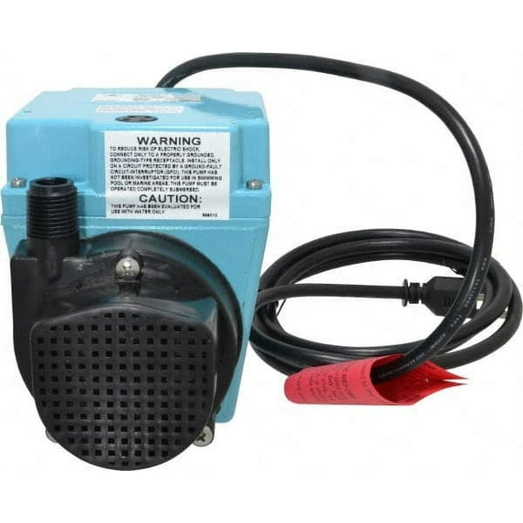 Little Giant Pumps 1/12 HP, 10.6 psi, Aluminum Miniature Submersible Pump
