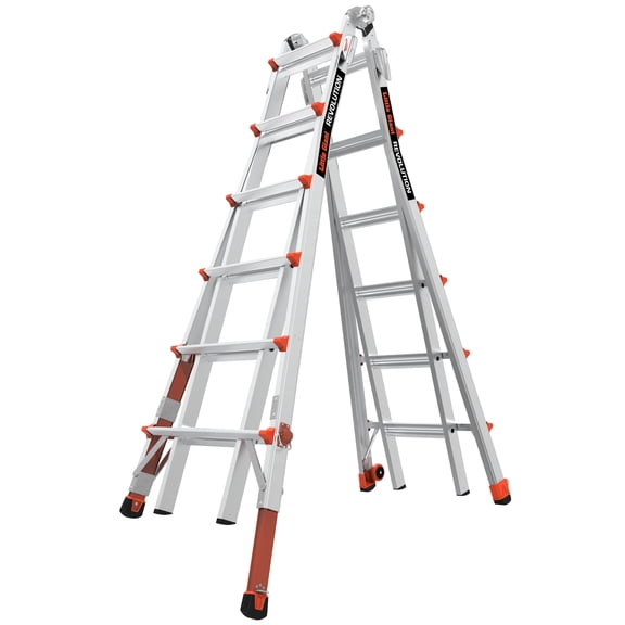 Little Giant Revolution 23' Aluminum Multi-Use Ladder, 300 lbs. Rated, with Leg Levelers