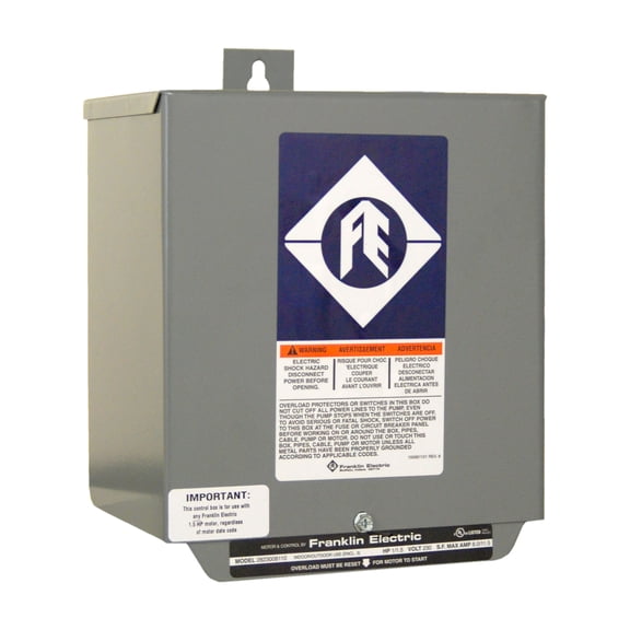 Red Lion Control Box for Three Wire Well Pumps, 1 1/2 hp