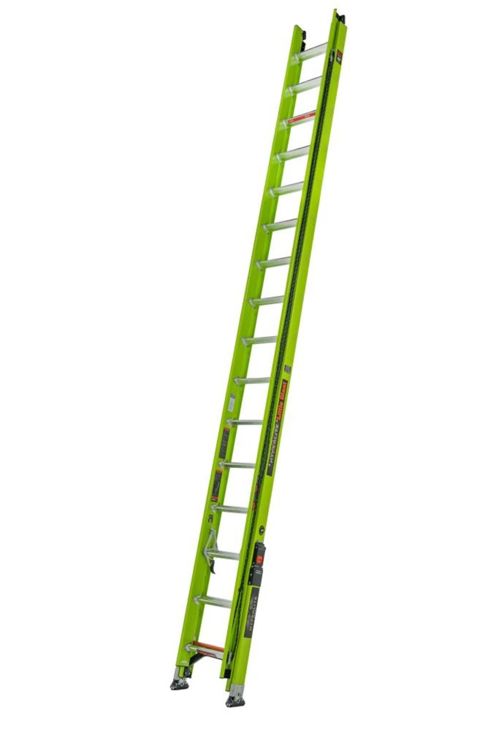 Little Giant Safety Hyperlite Sumostance 32 Ft Type Iaa Fiberglass Extension Ladder