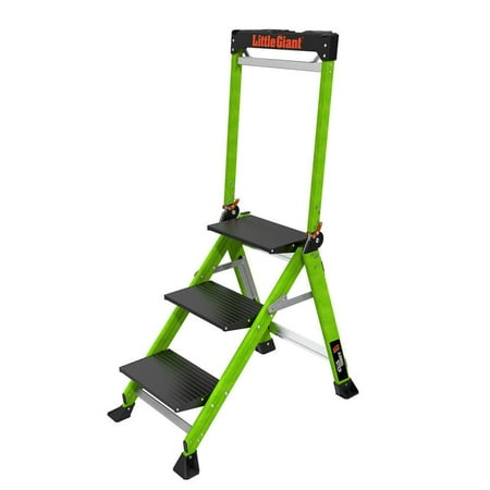 Little Giant Safety Jumbo Step Stool With Handrail