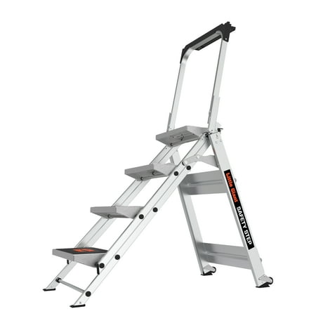 Little Giant Safety Step, Model 4 step, 300 lbs capacity rated, aluminum stepstool