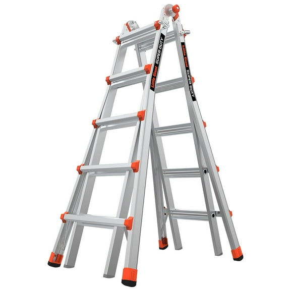 Little Giant Super Duty 19' Aluminum Multi-position Ladder, Type Iaa - 375 Lbs Rated