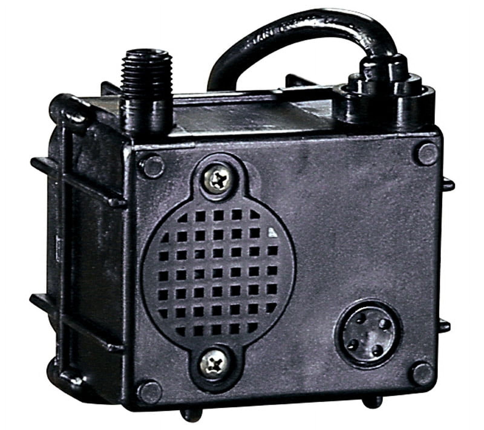Compact Black Thermoplastic Submersible Utility Pump 1/160 HP