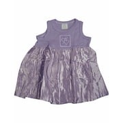 Little Giraffe Baby Newborn Girls Sleeveless Cotton & Satin Dress