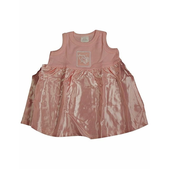 Little Giraffe Baby Newborn Girls Sleeveless Cotton & Satin Dress