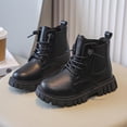 thumbnail image 1 of Little Girl Boots Fall Girls' Boots Children'S British Style Short Boots Fashionable For Middle And Older Children Snow Boots Fashion Outdoors Hiking Riding Casual Shoes, 1 of 9