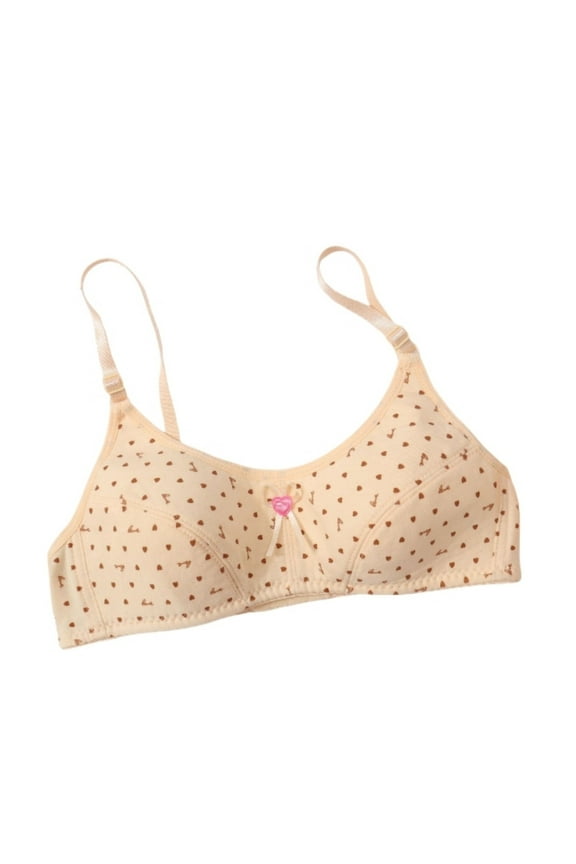 Little Girl Bras Size10-12 Teen Bras for Girls Ages 12-14 Lightly Padded Teen Bras for Girls Ages With Hooks Crop Bra Top V Neck Bra